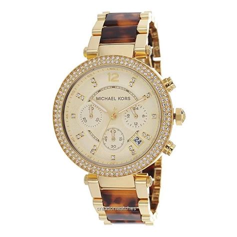 michael kors tortoise shell boyfriend watch|mk5688.